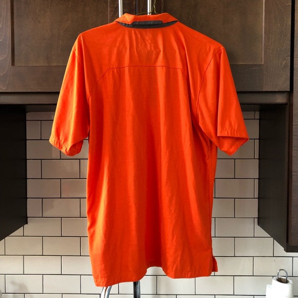 Nike Dri-Fit Clemson Tigers Orange Golf Polo Small - Picture 4 of 4